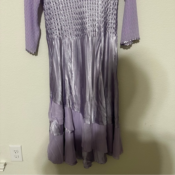 NWT KOMAROV V-Neck Three-Quarter Sleeve A-Line Midi Dress - Picture 13 of 13